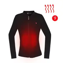 Женский нагревательный костюм электрическое термобелье плюс бархатная куртка рубашка Электрический Подогрев куртка нагрев жилет USB термальный