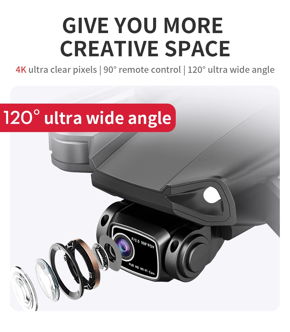 L900 Pro SE MAX Drone, GIVE YOU MORE CREATIVE SPACE 4Kultra clear pixels 90 remote control