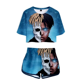 

xxxtentacion Two-piece Fashion Shorts Suit Women's Fashion Polyester summer Casual Cool 2 Piece Set Women