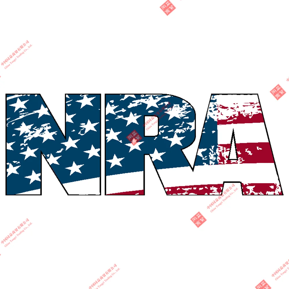 

Personality NRA National Rifle Association Gun Rights 2nd Amendment American Flag Sticker Car Decal Decoration Laptop