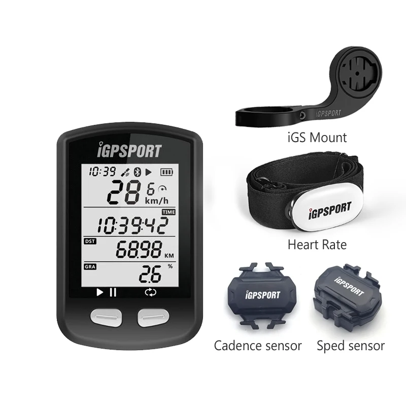 iGS10T IGS10 gps-с поддержкой велосипеда Велосипедный компьютер Спидометр i gps порт gps беспроводной Велосипедный одометр BLE ANT - Цвет: iGS10T