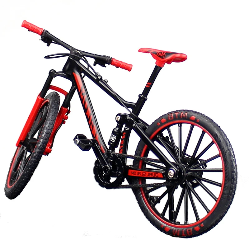 

1:10 Scale Metal Alloy Bicycle Model Toy Racing Cross Mountain Bike Copy Collection Diecast Children's Gift Home Display Show