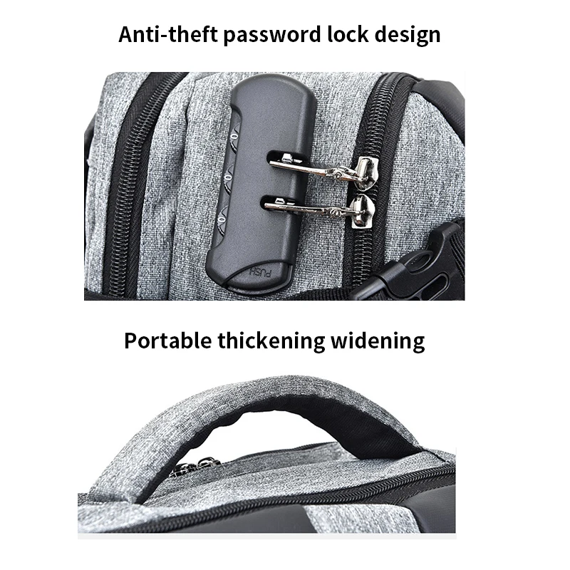 Big Capacity Anti Theft Men Backpack Laptop Waterproof USB Back Pack Women Oxford College Student Bagpack School Bag for Teenage