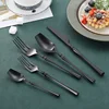 Stainless Steel Cutlery Set Gold Dinnerware Set Western Food Silverware Tableware Christmas Gift Fork Spoon Knives Drop Shipping ► Photo 2/6