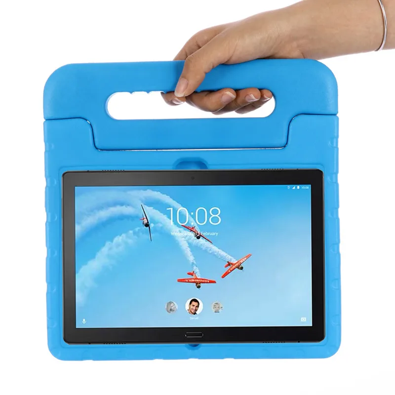 Ручной противоударный детский чехол для планшета EVA Lenovo Tab P10 яркий силиконовый 10 1