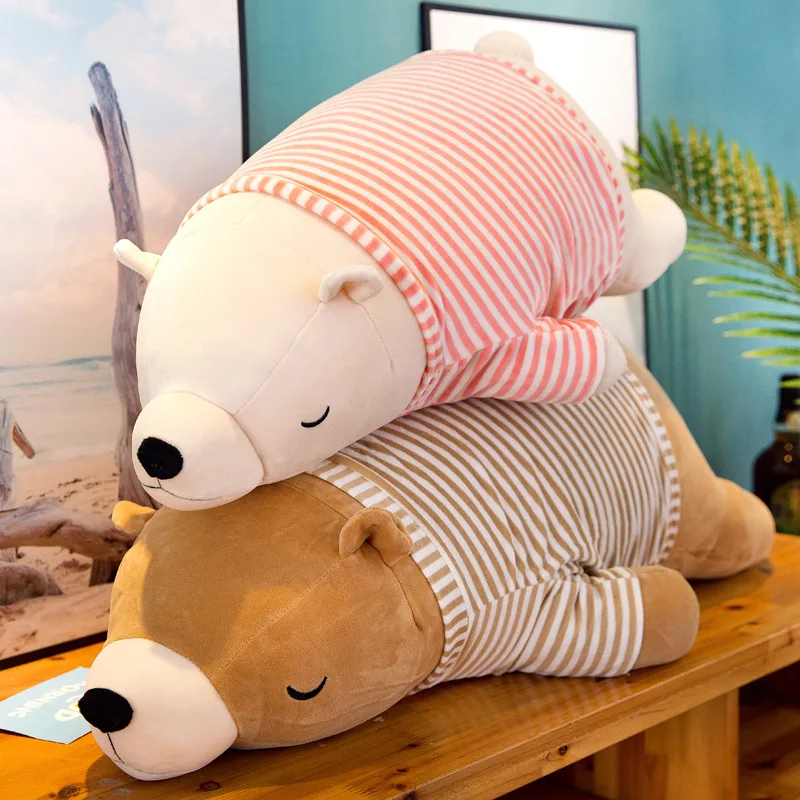 

New Style Extremely Soft down Cotton Polar Bear Plush Toys Party Bear Doll CHILDREN'S Pillow