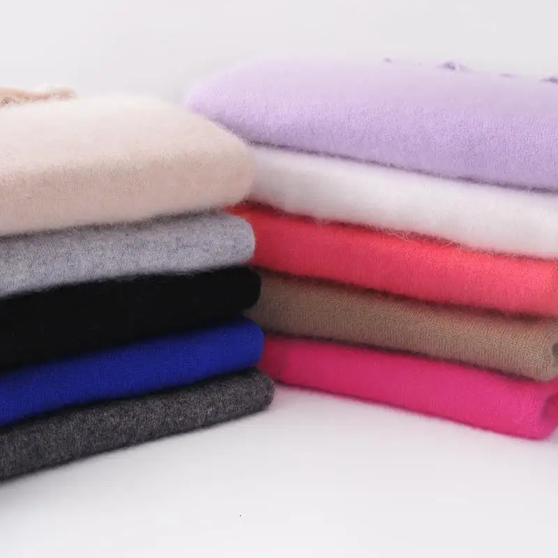 Ceny AIUJXK kobiety Cashmere 2019 jesienno zimowa Vintage pół swetry z golfem Plus rozmiar luźne, z wełny dzianinowe swetry kobiece dzianiny