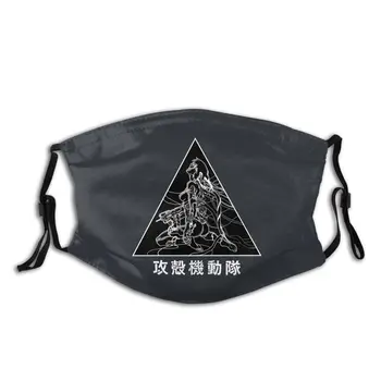 

Major Ghost In The Shell Unisex Reusable Face Mask with Filter Anti Haze Dust Mask Respirator Mouth Muffle
