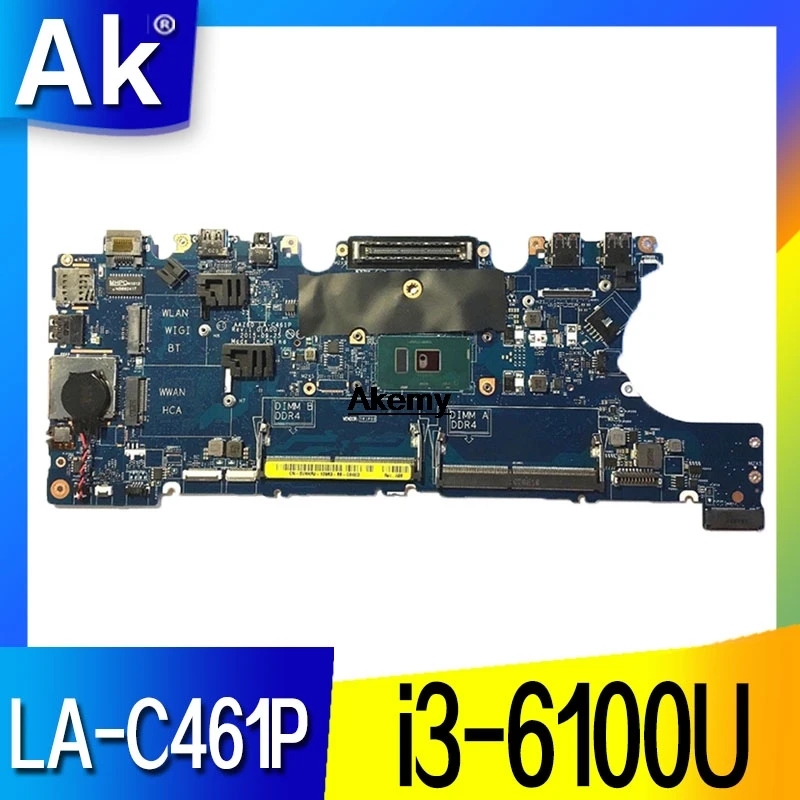 Материнская плата для ноутбука dell Latitude E7470 LA-C461P CN-0V2N4V 0V2N4V V2N4V с I3-6100U протестирована
