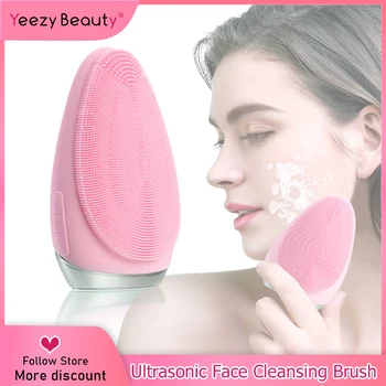 

Newest Electric Face Cleansing Brush 7 gears adjustable Ultrasonic Vibration Skin Blackhead Remover Pore Cleaner Facial Massage