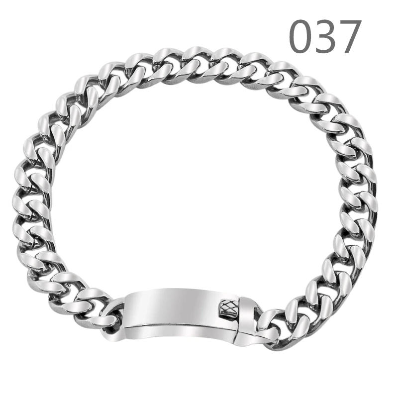 7 мм ширина, женские звенья, браслеты, байкер, панк, мужские цепи, ручная подвеска, нержавеющая сталь, модные аксессуары, вечерние, панк-рок ювелирные изделия 037
