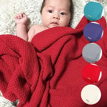 

100x80cm air condition knitted Baby Cartoon Animal Blanket Sofa Stroller Covers Kids newborn Bedding Swaddle decke