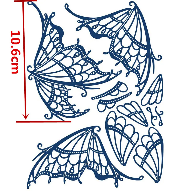 

Beautiful Love Butterfly Metal Cutting Dies for DIY Scrapbooking Embossing Paper Cards Making Crafts Templates New Dies 2019