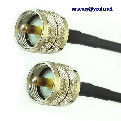 DHL/EMS 100 шт. штекер UHF для штекер uhf разъем прямой прижим RG58 кабельная перемычка косичка 50CM-A8