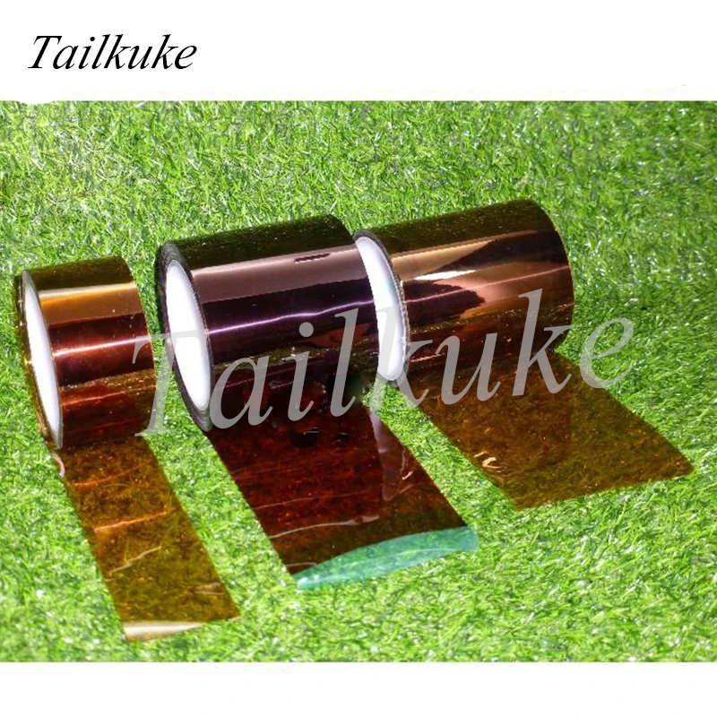 Filme Puro Resistente de Alta Temperatura de Brown sem o Filme Dourado Viscoso da Poliimida do pi do Dedo sem Espessura Viscosa de 0.125 mm