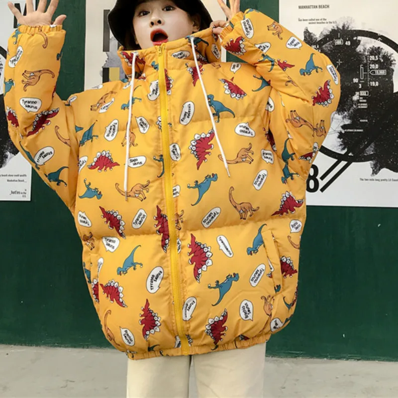 Уличная одежда размера плюс странная девушка новинка 2019 свободное теплое пальто