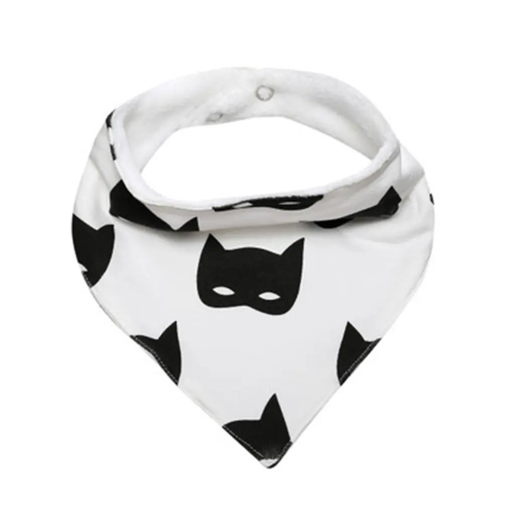 

OUTAD 1pc Baby Bibs Bandana Baby Burp Cloths Toddler Infant Triangle Bandana Bibs Reusable Washable Scarf Printed Towel Bib Hot