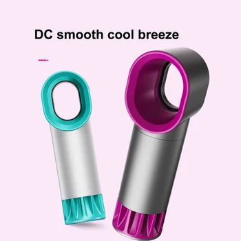 

2020 Electric Bladeless Fan Portable Cordless Usb Charging Mini Handheld Fan Handheld Mini Cooler No Leaf Handy Fan
