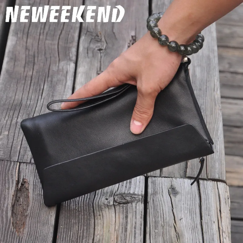 Кошелек NEWEEKEND из натуральной кожи Мужской Длинный кошелек на молнии с отделением