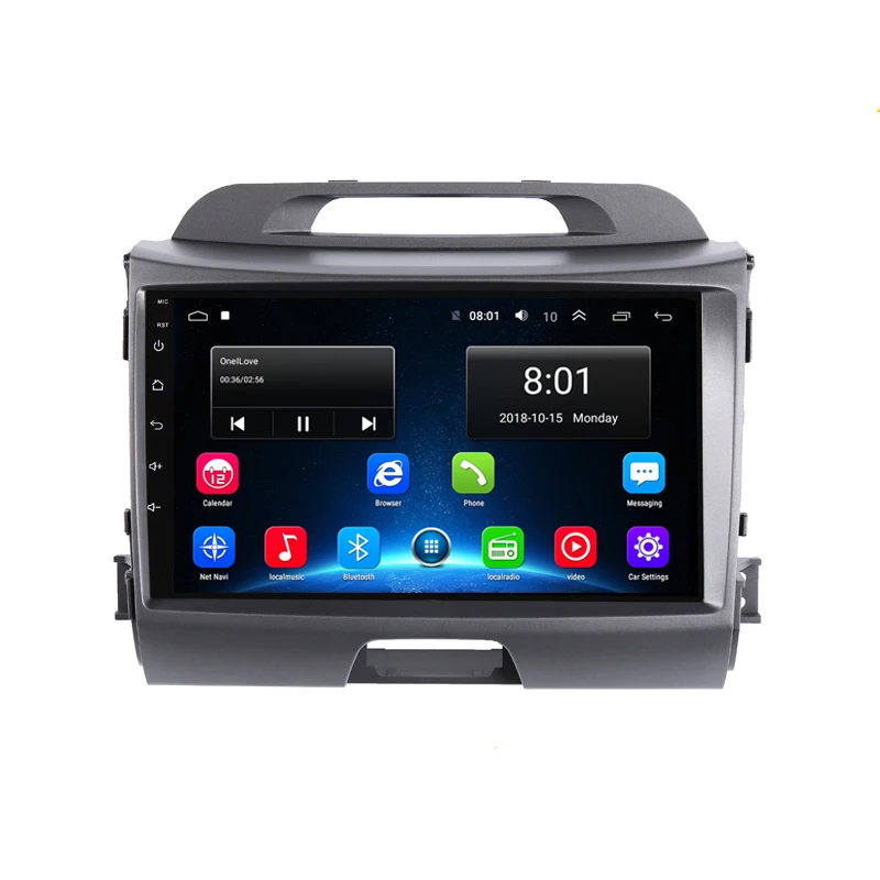 Excellent 9" Android Car DVD Multimedia Player GPS For KIA Sportage R 2011 2012 2013-2015 audio car radio stereo navigator bluetooth wifi 16