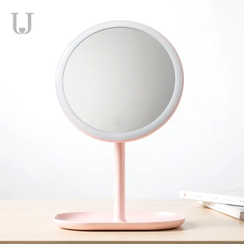 

JordanJudy led Makeup mirror with lights Desktop Filling small mirror dormitory desktop folding vanity mirror