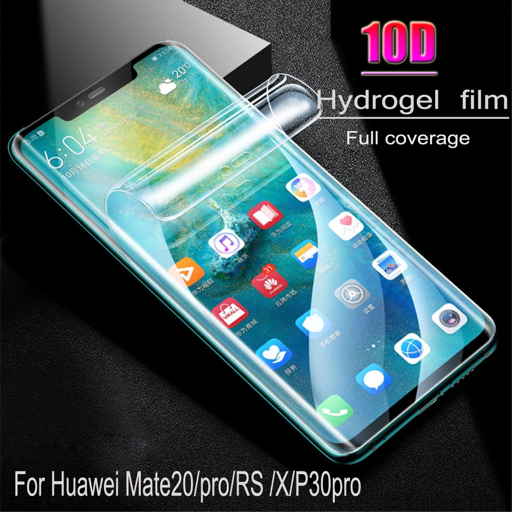 10 pcs HD Screen Protector Hydrogel Film For Huawei Mate20/Mate20Pro/Mate20RS/Mate20X Protective for P30pro NotGlass |