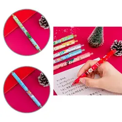 Bolígrafo de Gel para escritura de 6 piezas, plástico duradero y cómodo de sujetar, bolígrafo de Gel para escritura de Navidad para estudiantes, bolígrafo de firma