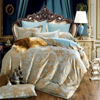 Luxury Bedroom Comforter Duvet Cover Jacquard Bed Sheet Set Linen for Home  220x240 Bedspread Euro Double Pillow Case Textile 1