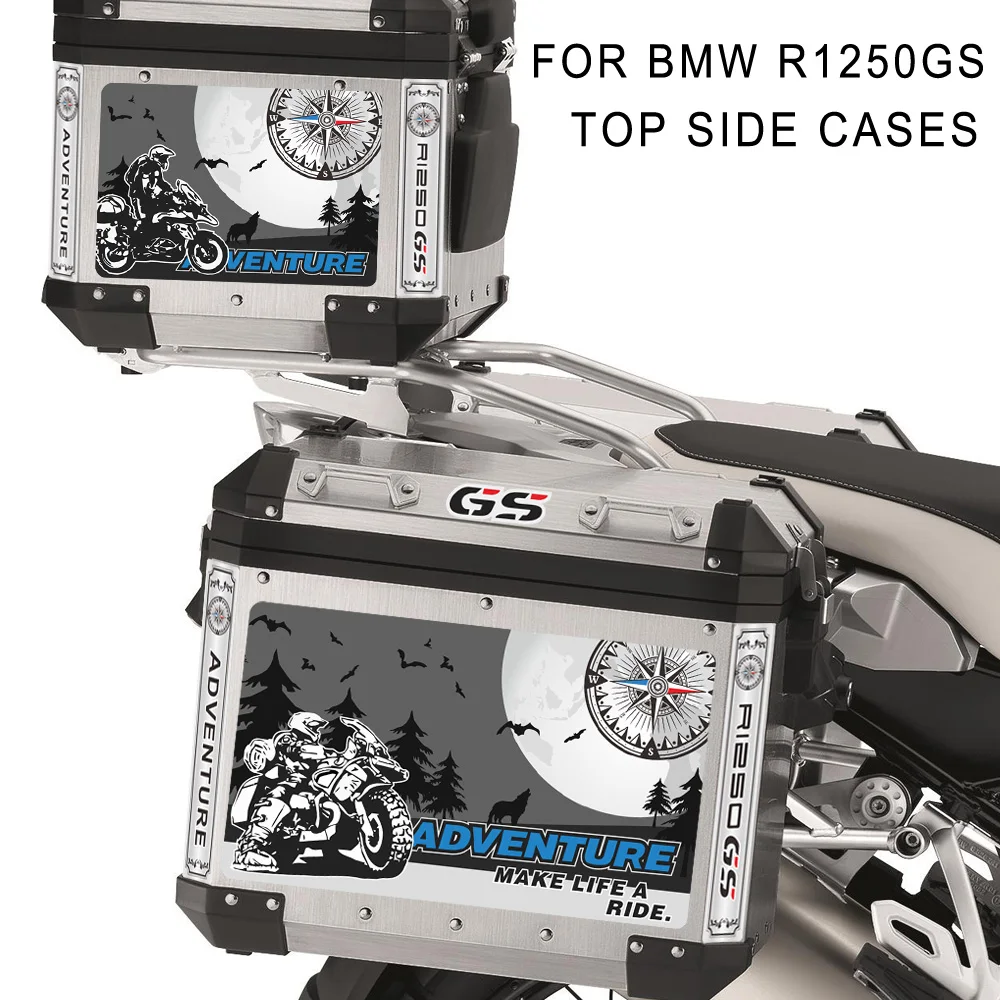 R1250gs наклейка s мотоциклетная задняя боковая коробка чехлы багажные Алюминиевые