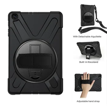 

Shockproof Armor Hard Cover for Samsung Galaxy Tab A 10.1 T510 T515 Tablet Kids Skin Safe Support with Hand Strap & Neck Strap