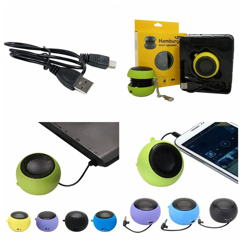 Portable Mini Cute Speaker MP3 Music Loudspeaker Player Outdoor 3.5mm Fashion Wired Speaker Sound Box for Computer Phones