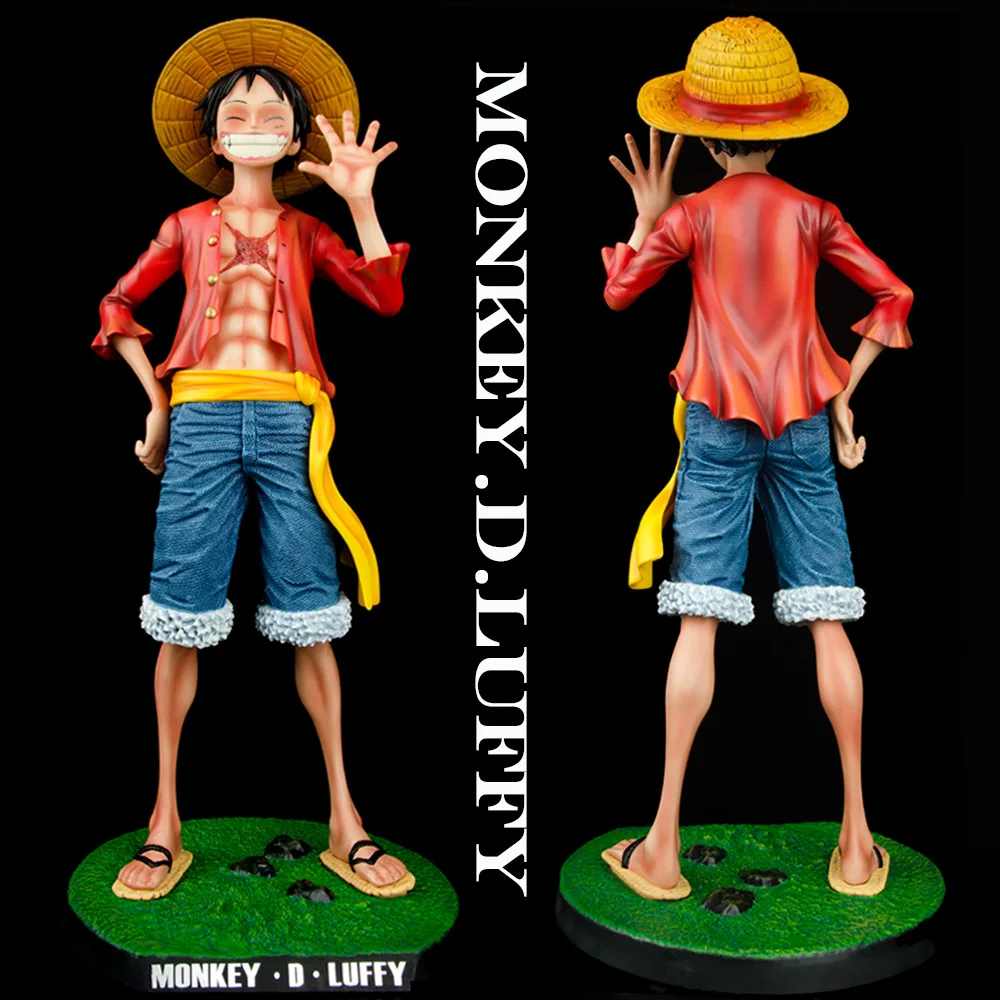 

2021 New Anime One Piece Monkey D Luffy Figure Influencer Smile 1/4 PVC Action Figure Collectible Model Doll Toys Boy Gift 43cm