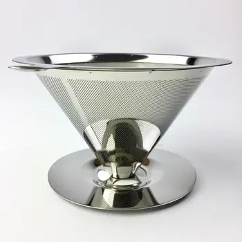 

Stainless Steel Coffee Filter Holder Reusable Coffee Filters Dripper Drip Coffee Baskets
