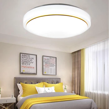 

High Gold-Line Design 18W LED Ceiling Light Round White Flush Mounted LED fixtures Ceiling Lamps for Living Room Lighting