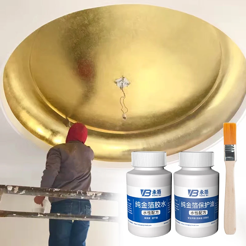 100ml Gilding Glue for Gold Leaf Foil Water-based Glue for Gold Foil Sheets  Craft Paper
