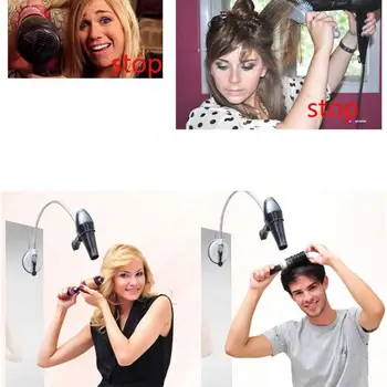 

Home Wall Mount Alloy Hair Dryer Holders Rack Storage Organizer Bathroom Tool*