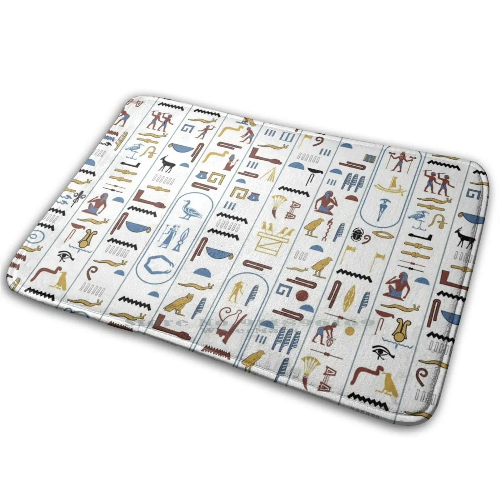 Pharaoh Hieroglyphs Mat Rug Carpet Anti Slip Bedroom Entrance Door Mat