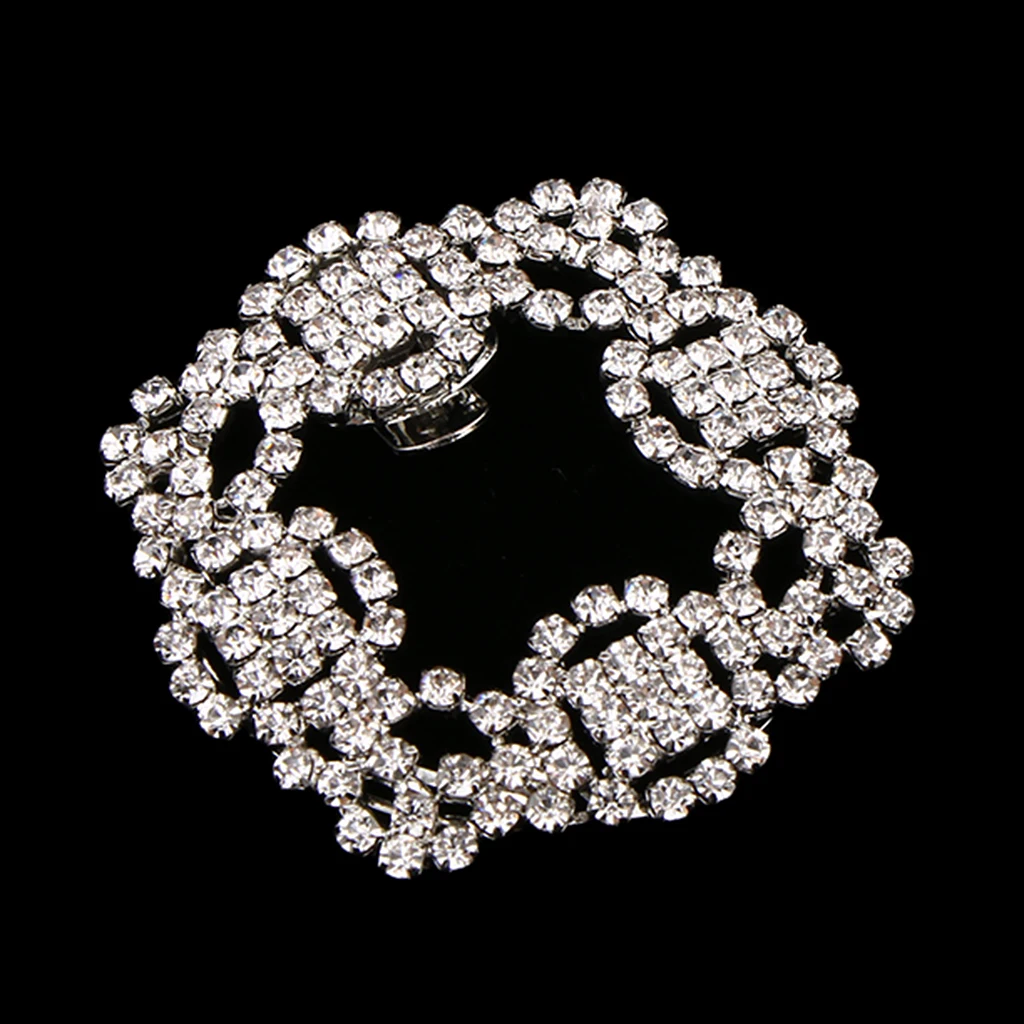 Shiny Rhinestone Crystal Wedding Bridal Diamante Crystal Shoe Clips  Alloy Anklets
