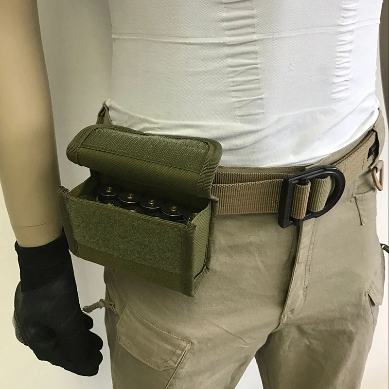 사냥 10 라운드 샷 쉘 리로드 홀더 Molle 파우치, 12 게이지/20G 매거진 파우치 탄약 라운드 카트리지 홀더 가방