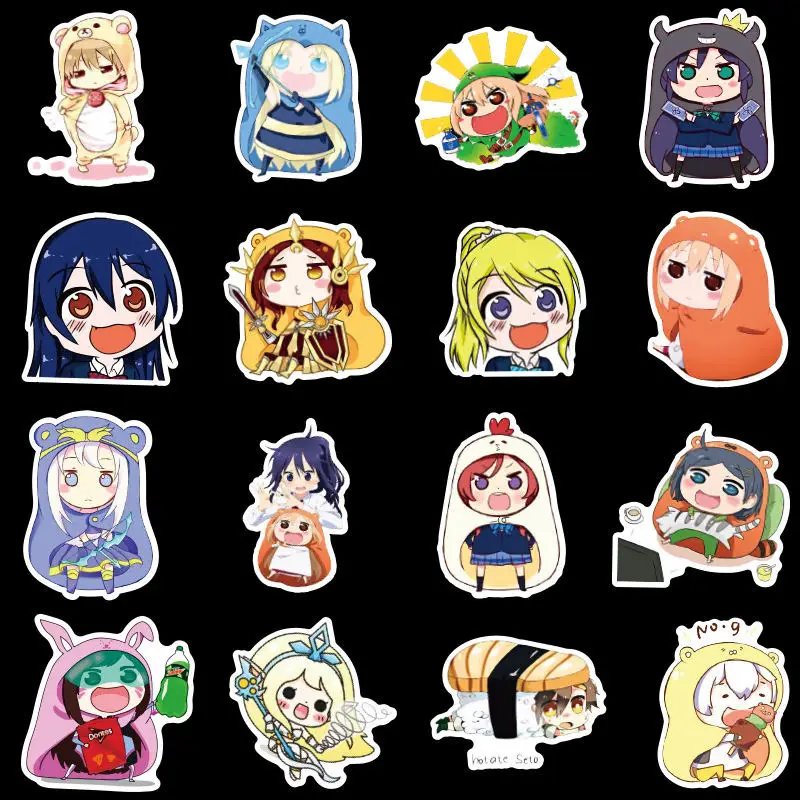 50 шт. аниме наклейка s Himoto to Maru-chan наклейка аниме девушка наклейка s милые каваи девушки Скрапбукинг наклейка для ноутбука телефона автомобиля