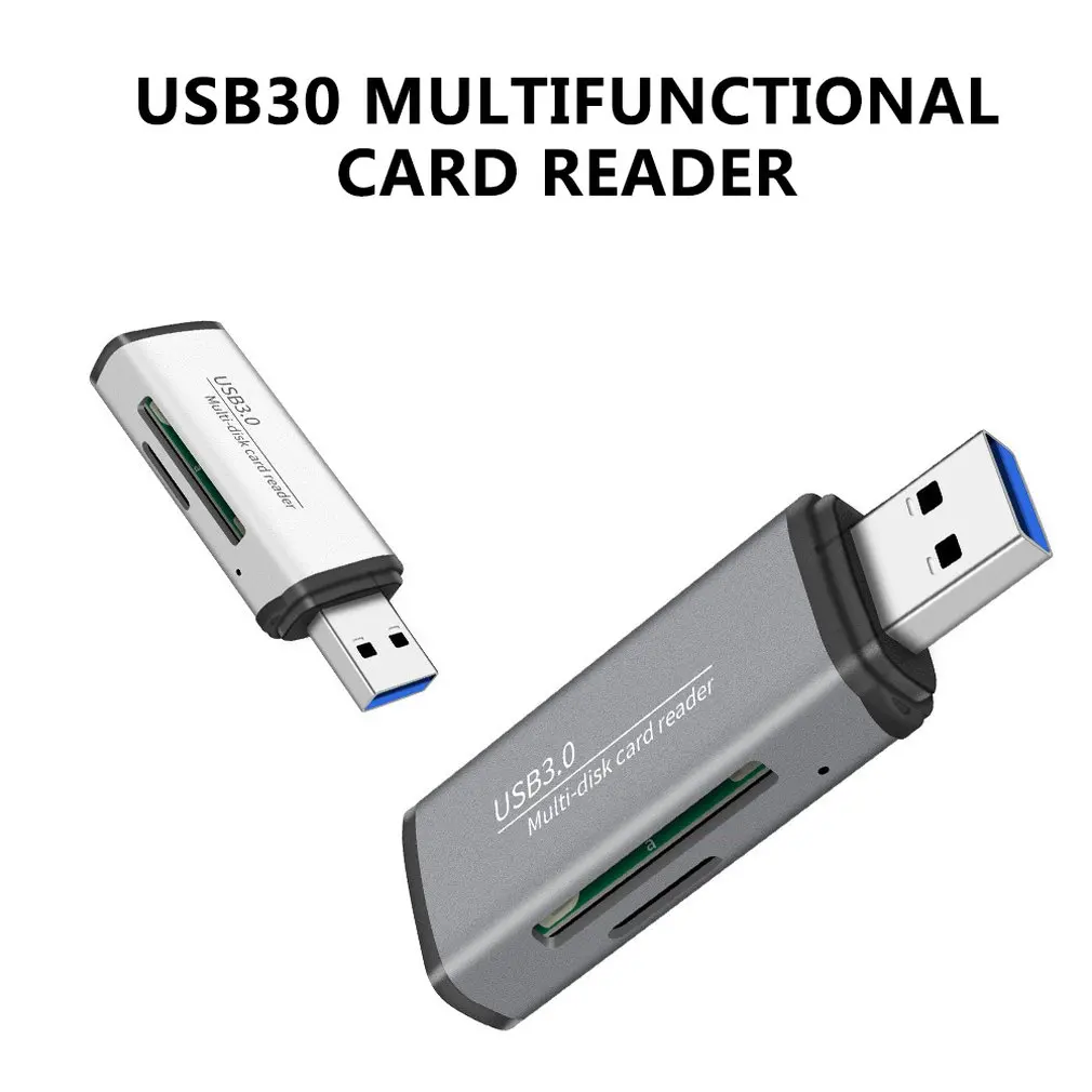 2 в 1 USB3.0 компьютерный кард-ридер Многофункциональный Otg высокоскоростной TF/Безопасность цифровой кард-ридер Многофункциональный