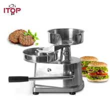ITOP 100-150mm Manual Hamburger Press Machine Aluminum Alloy Burger Forming Meat Forming Burger Patty Makers Machine
