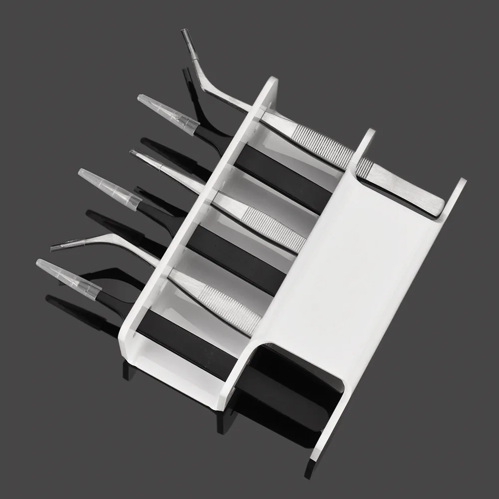 

Tweezer Stand Eyelash Extension Plastic Tweezer Holder Shelf Tweezers Positions Support Eyelash Makeup Beauty Tools