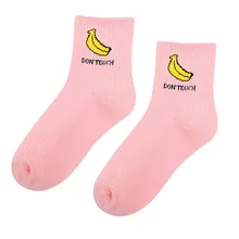 Однотонные Хлопковые женские носки без пятки с рисунком фруктов; классические деловые повседневные качественные комфортные Дышащие носки; модные