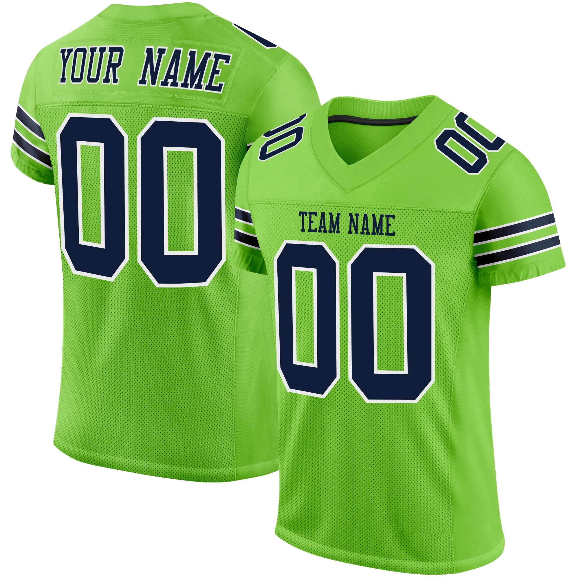 Football Jerseys Athlete's Stitched Your Team Name Number Football Uniforms Embroidered Shirts for Men Women Kids
