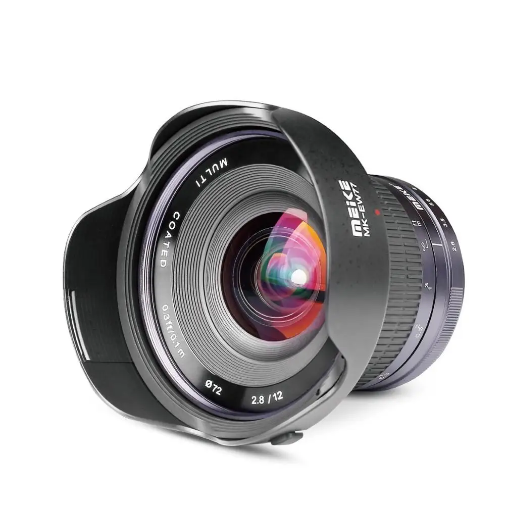 MEKE MK-12mm F2.8 многослойный объектив с фиксированным ручным фокусом для Nikon N1/1 крепление APS-C беззеркальных камер+ Бесплатный подарок