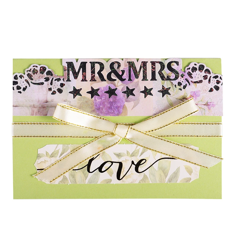YaMinSanNiO MR & MRS Letter Die Flower Boder металлические режущие штампы новые трафареты с