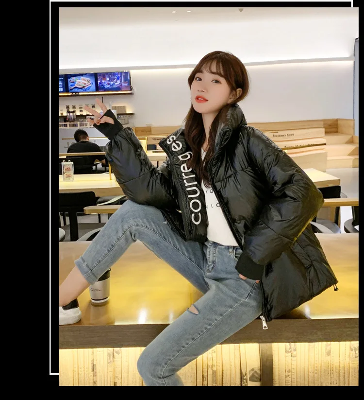 Abrigos Mujer Invierno новая Парка хлопковая стеганая куртка с капюшоном теплая зимняя куртка для женщин однотонное зимнее пальто для женщин s