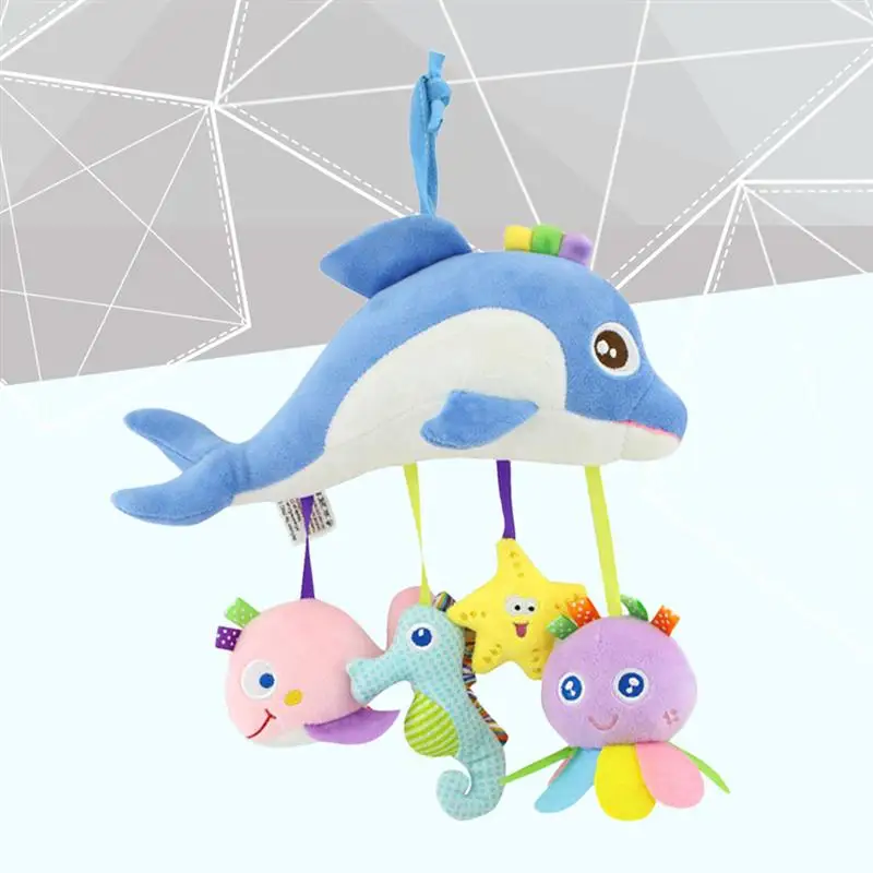 1 шт морское животное плюшевое игрушка детская кроватка подвесная мягкая