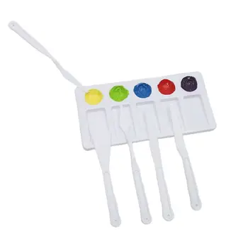 

6PCS/Set Plastic Painting Knife Spatula Palette Knife Oil Painting Accessories Color Mixing for Oil Canvas Acrylic